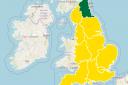 A yellow health alert has been issued for Suffolk