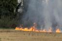 A fire broke out in a Ringshall field