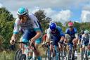 Tour of Britain ends as cyclists cross the finish in Felixstowe.