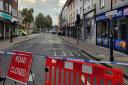 Tacket Street was blocked off after a crash