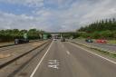 Traffic has been held on the A14 near Newmarket