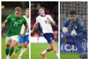 Sammie Szmodics [left], Liam Delap [centre] and Cieran Slicker [right] have all been called up for international duty this month