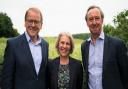 Executive vice chair and former chief executive Stephen Singleton, new chief executive Melanie Craig and Chairman George Vestey.