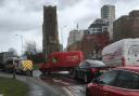 There was major traffic congestion in Ipswich today because of the closure of the Orwell Bridge Picture: DAVID VINCENT