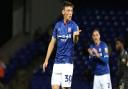 Cameron Humphreys in action for Ipswich Town.