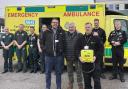 Group shot of those who attended on the day. Front from left: James Carter, Carl Tibbles and Matthew Bailey.