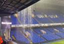 A game at Portman Road was suspended amid heavy rain on Tuesday