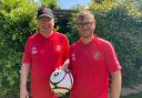 Mark and Jeremy Wilson of the new Brooks Hall Rovers Football Club in Ipswich.