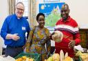 Rt Revd Darlington Bendankeha, Bishop of Kagera, and his wife Penina, toured several locations, including a top-up shop in Felixstowe