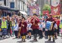 Hundreds paraded through the town to celebrate Thomas Wolsey 550 schools programme