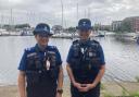 Police Community Support Officers Lauren Harris (left) and Rachel Pennock (right)