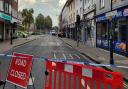 Tacket Street was blocked off after a crash