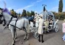 The carriage ride was a dream come true for resident Sylvia Ratcliffe.