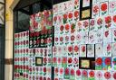 Some of the poppies on display