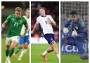 Sammie Szmodics [left], Liam Delap [centre] and Cieran Slicker [right] have all been called up for international duty this month