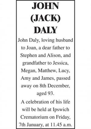 JOHN (JACK) DALY