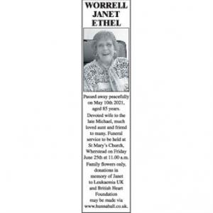 JANET ETHEL WORRELL