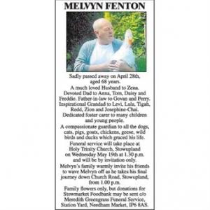 MELVYN FENTON