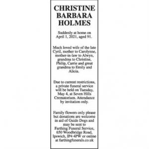 Christine Barbara Holmes