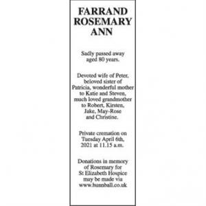 Rosemary Ann Farrand