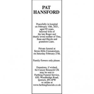 PAT HANSFORD