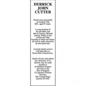 Derrick John Cutter