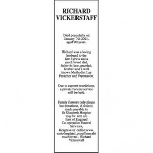 RICHARD VICKERSTAFF