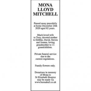 MONA LLOYD MITCHELL