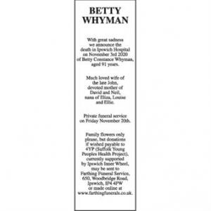 BETTY WHYMAN