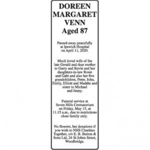 Doreen Margaret Venn