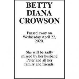 BETTY DIANA CROWSON