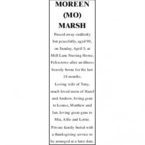 MOREEN (Mo) MARSH