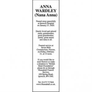 ANNA WARDLEY (NANNA ANNA)