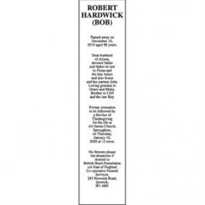 ROBERT HARDWICK (BOB)