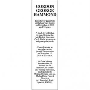 GORDON GEORGE HAMMOND