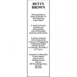 BETTY BROWN