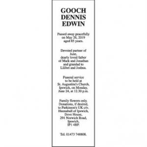 DENNIS EDWIN GOOCH