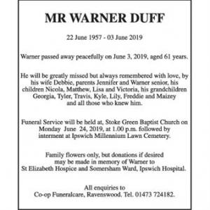 Warner Duff