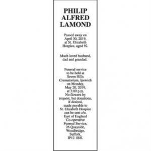 PHILIP ALFRED LAMOND