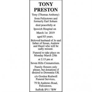 Tony Preston