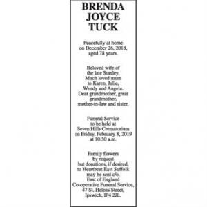 BRENDA JOYCE TUCK