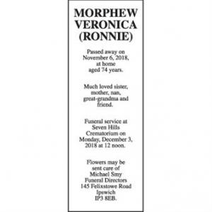 VERONICA (RONNIE) MORPHEW