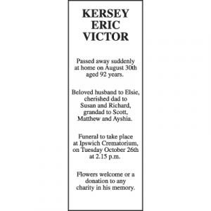 ERIC VICTOR KERSEY