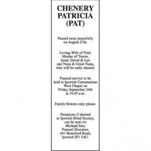 PATRICIA (PAT) CHENERY