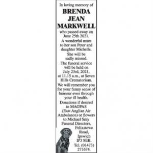 BRENDA JEAN MARKWELL