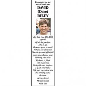 DAVID (DAVE) RILEY