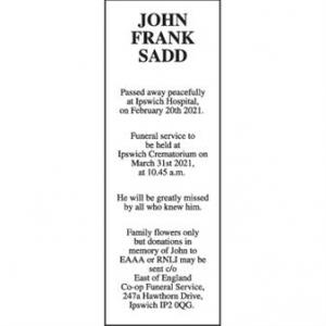 John Frank Sadd