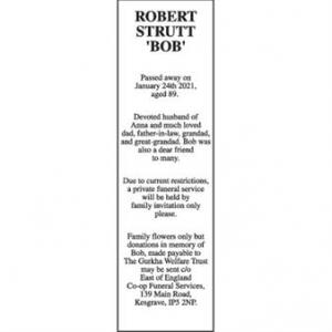 Rober Strutt sst‘Bob’