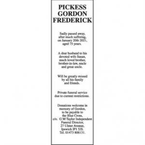 Gordon Frederick PICKESS