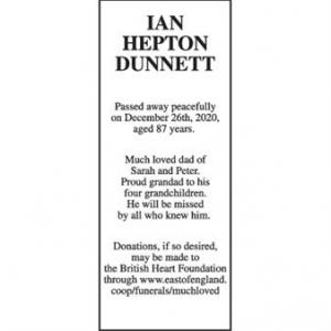 IAN HEPTON DUNNETT